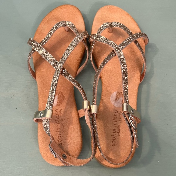 Sophia Milano glitter sandals! - Picture 4 of 9